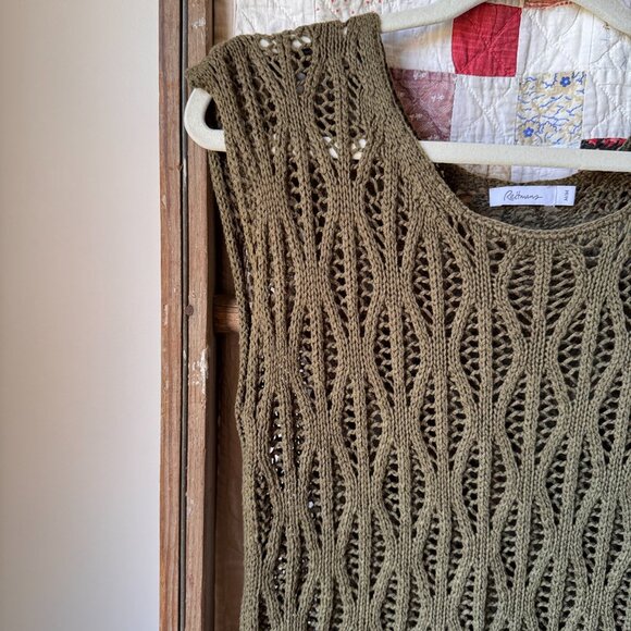 Reitmans Crewneck Crochet Tank Top - Picture 4 of 8